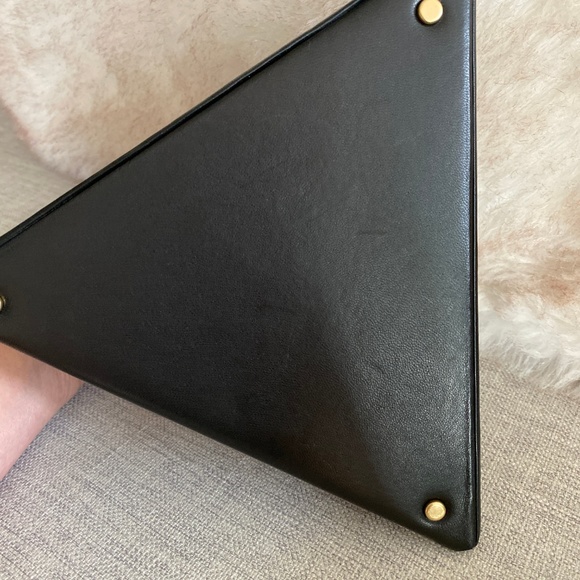 SAINT LAURENT Leather Pyramid Bag - Picture 4 of 8